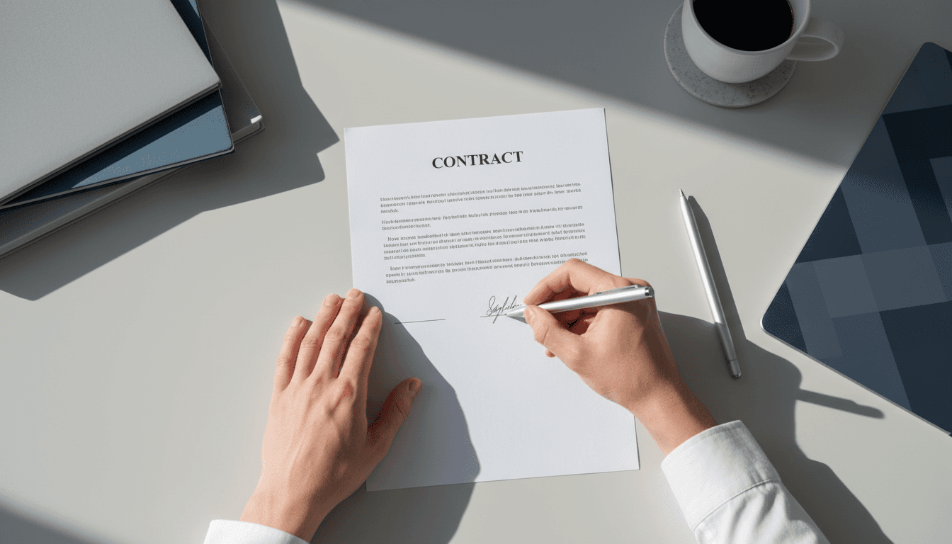 Streamlined Contracting - Professional agreement signing and documentation